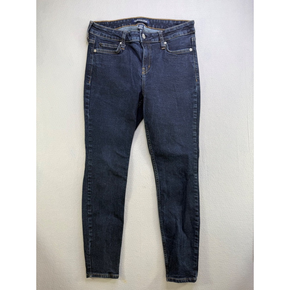 Calvin Klein Jeans Skinny‎ Fit Dark Wash Denim Pants 30x28